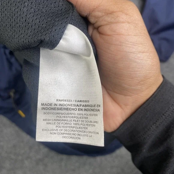 Michigan Wolverines Jacket Mens Medium Blue Nike NCAA Football Windbreaker - Picture 6 of 11